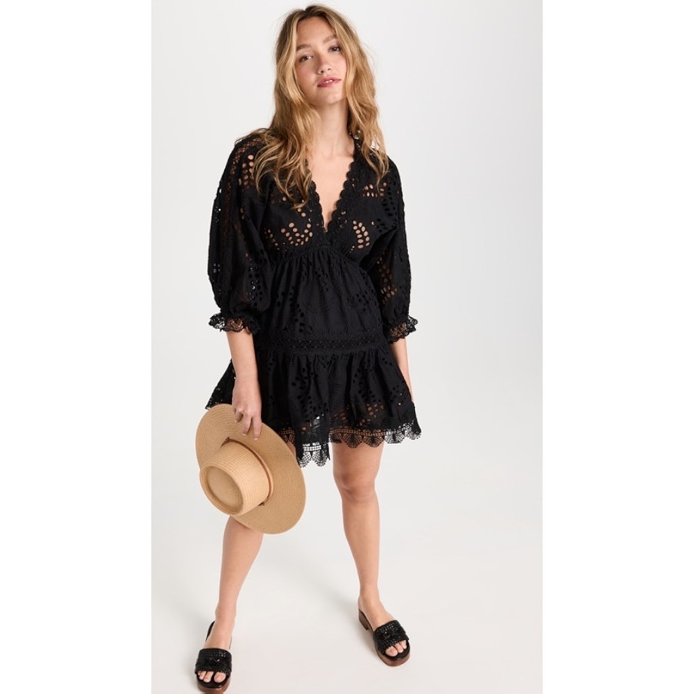 Waimari Amante Black Eyelet Mini Dress - Picture 13 of 13
